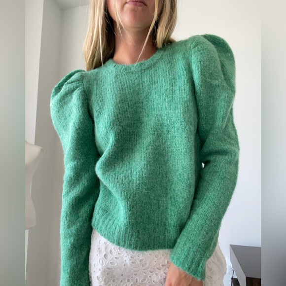 Derek Lam 10 Crosby green wool blend sweater size M - Picture 4 of 10